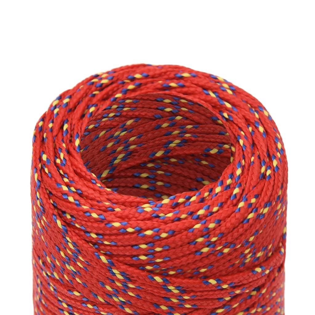 Corda de barco 2 mm 25 m polipropileno vermelho