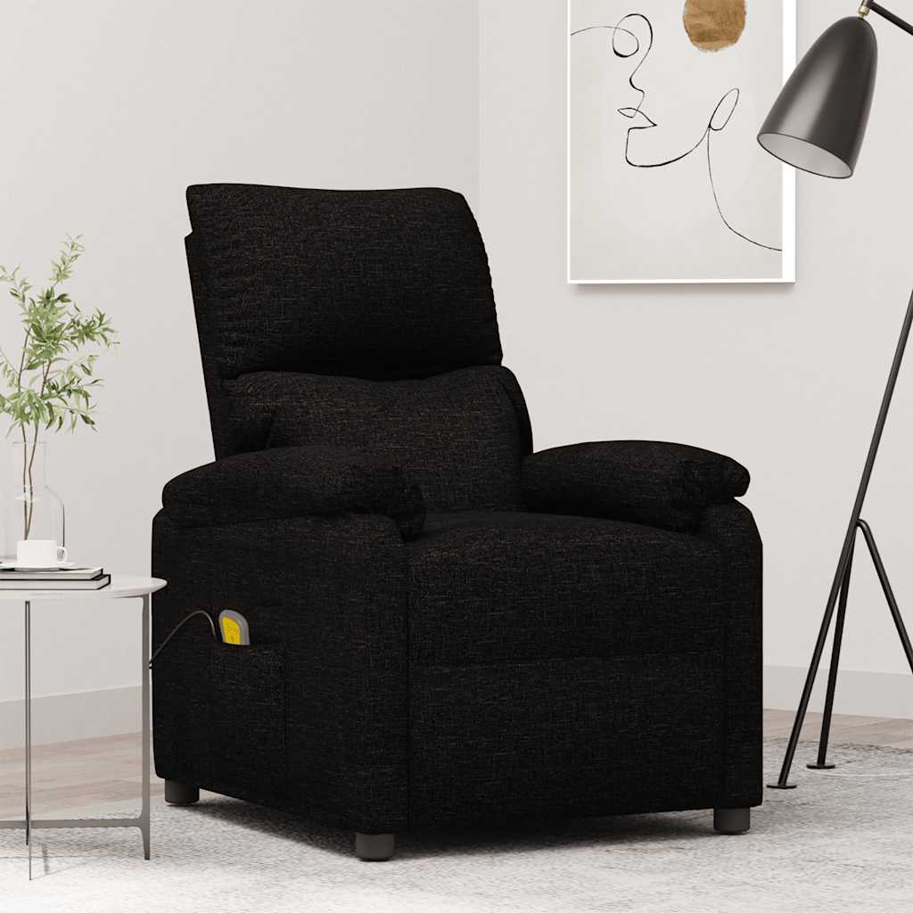 Poltrona de massagens tecido preto