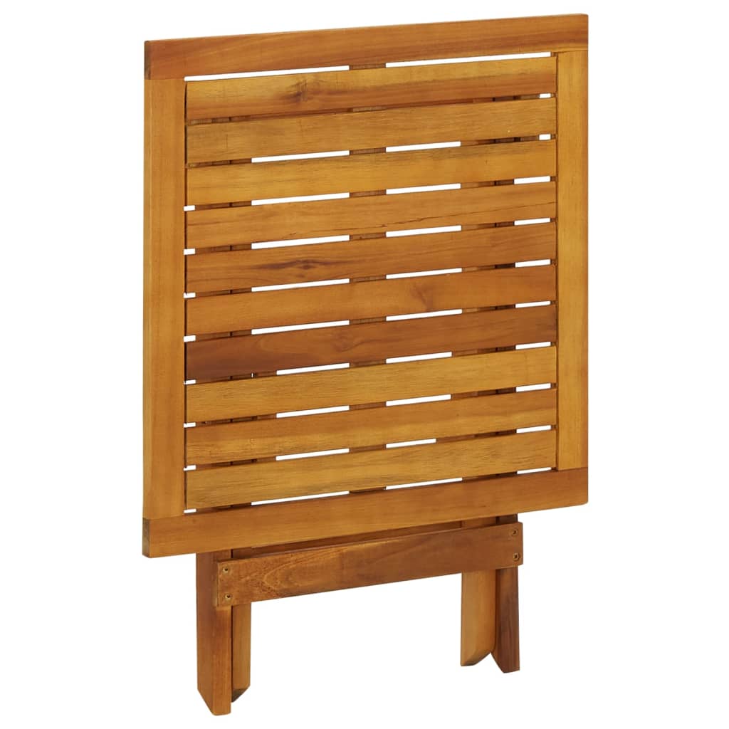 Mesa de bistrô 46x46x47 cm madeira de acácia sólida