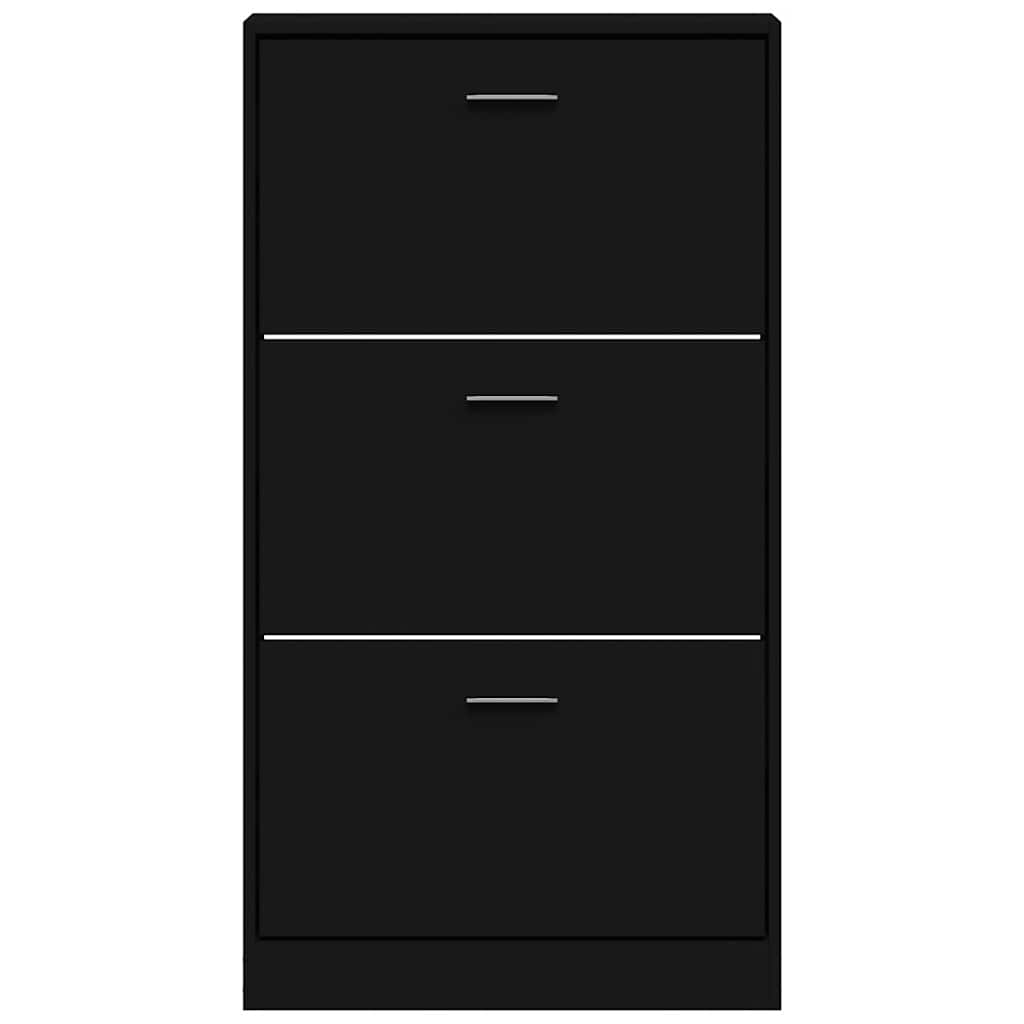 Sapateira 59x17x108 cm derivados de madeira preto