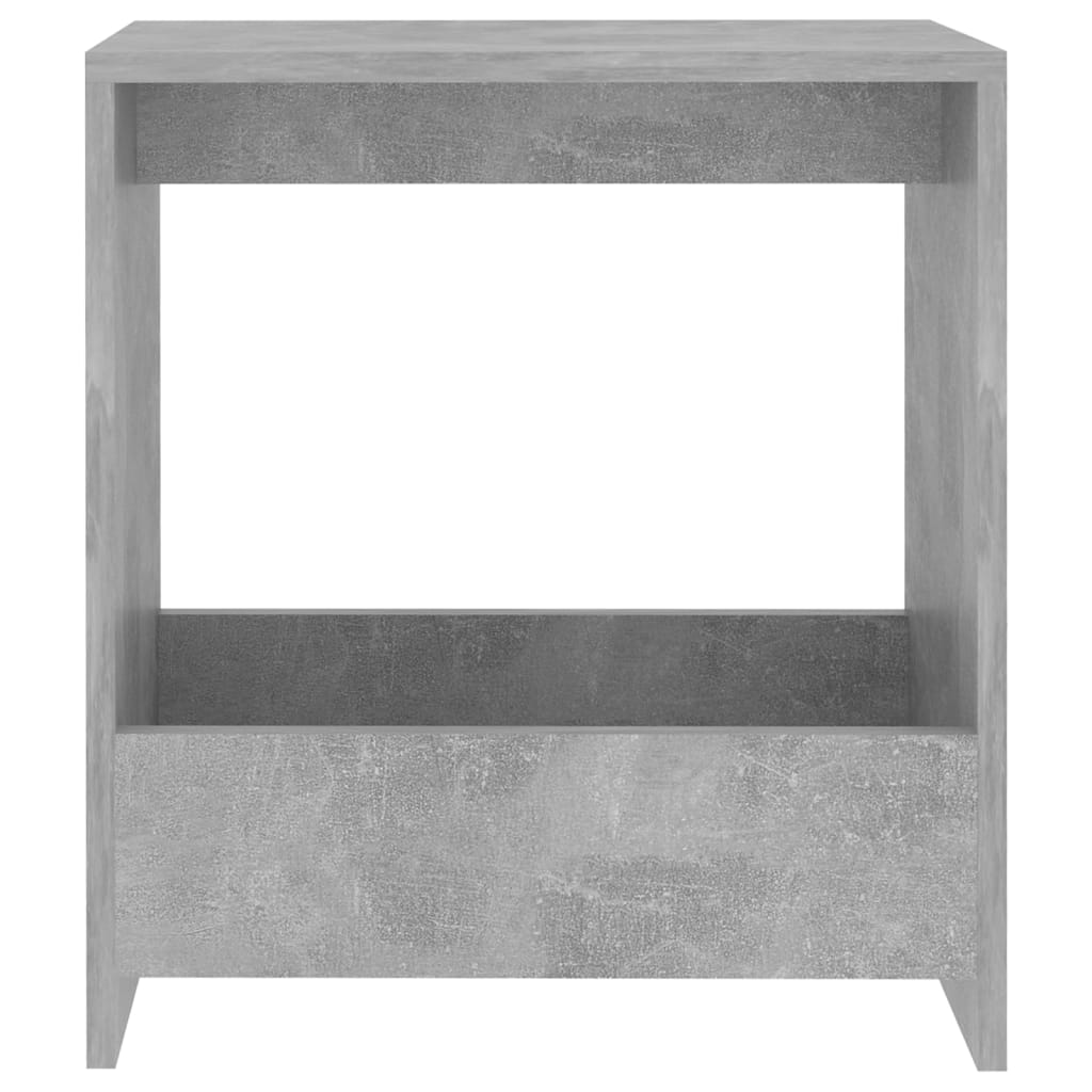 Mesa de apoio 50x26x50 cm derivados de madeira cinzento cimento