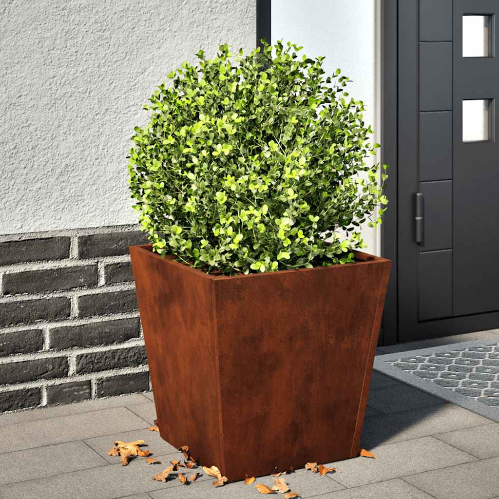 Garden planter 40x40x40 cm aço resistente às intempéries