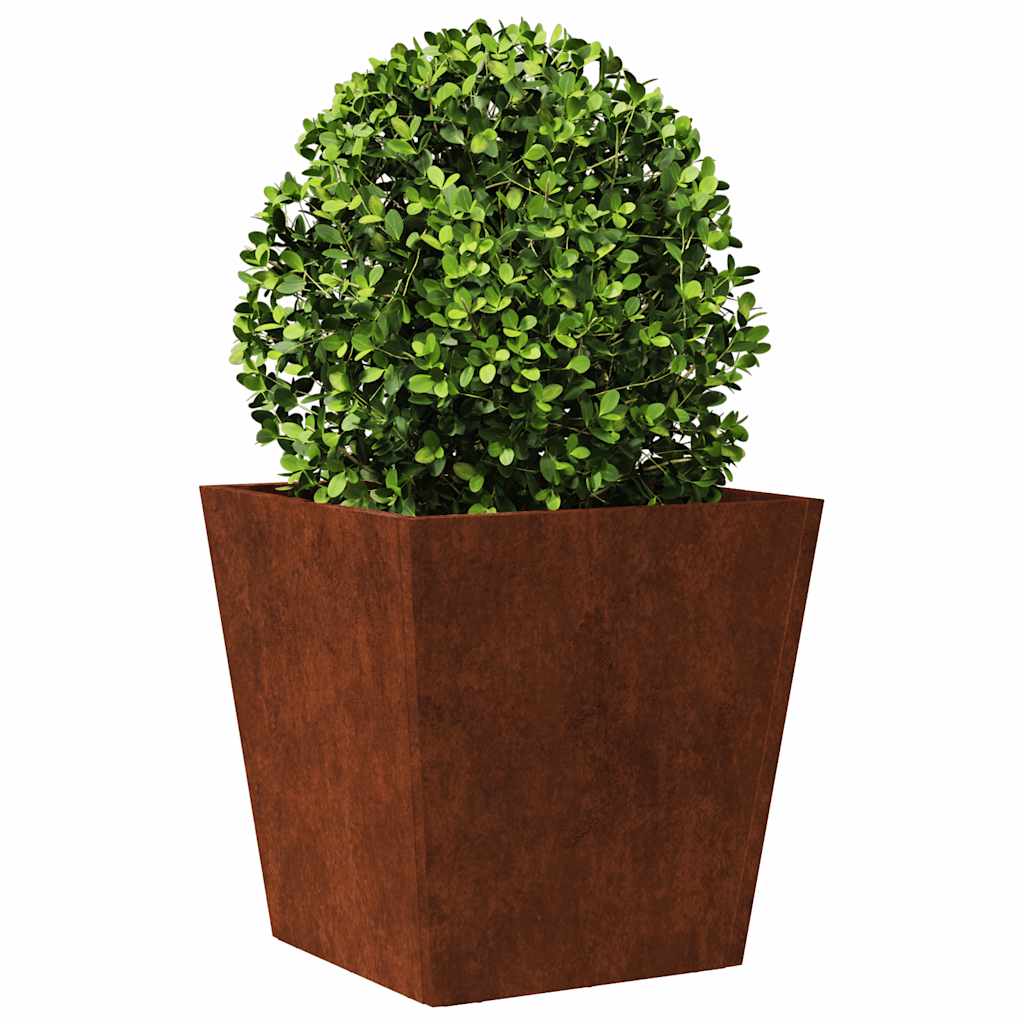 Garden planter 40x40x40 cm aço resistente às intempéries