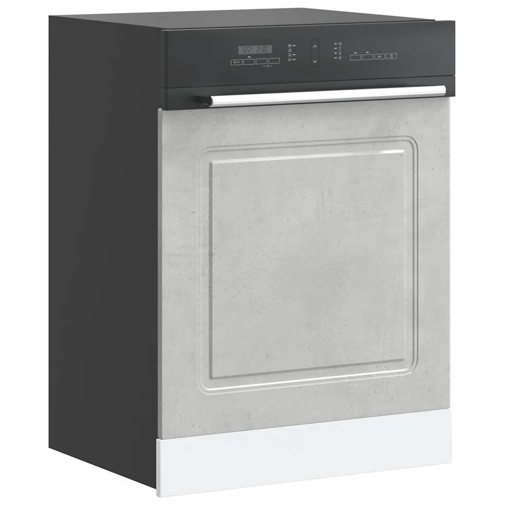 Painel máquina lavar louça kalmar 60x1,5x57 cm cinza cimento