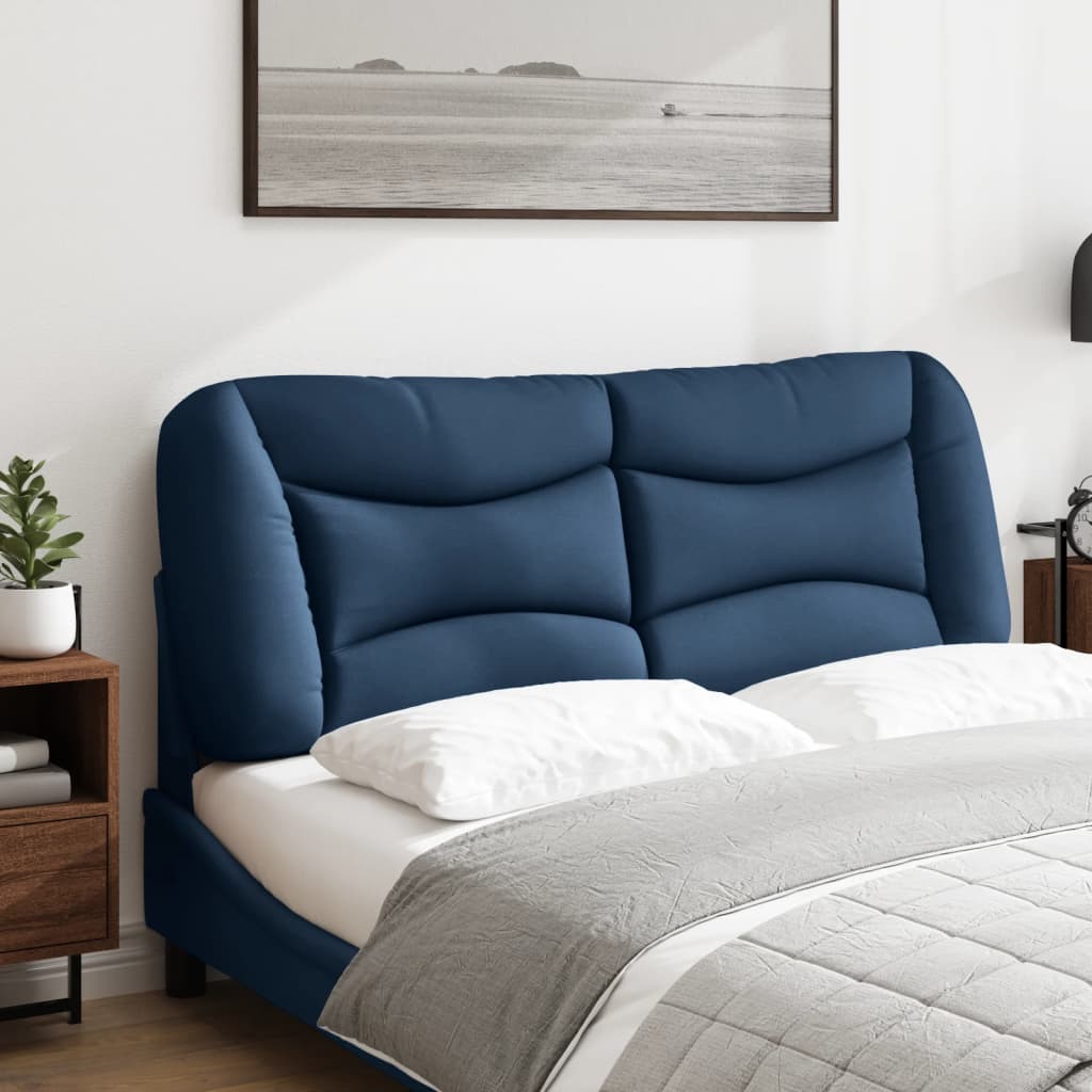 Almofadão de cabeceira hvar 140 cm tecido azul