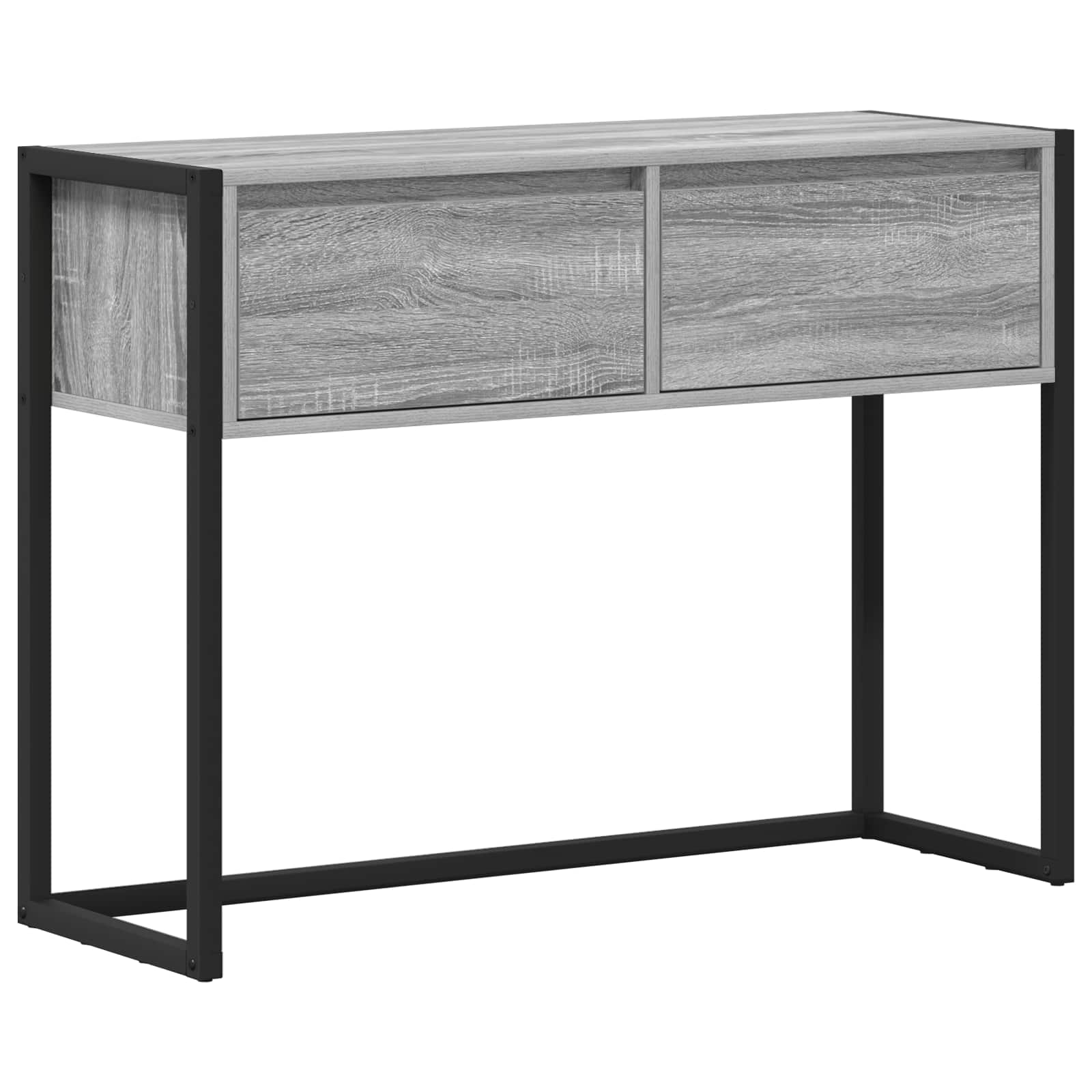 Mesa de apoio cinza sonoma 100 x 36 x 75 cm
