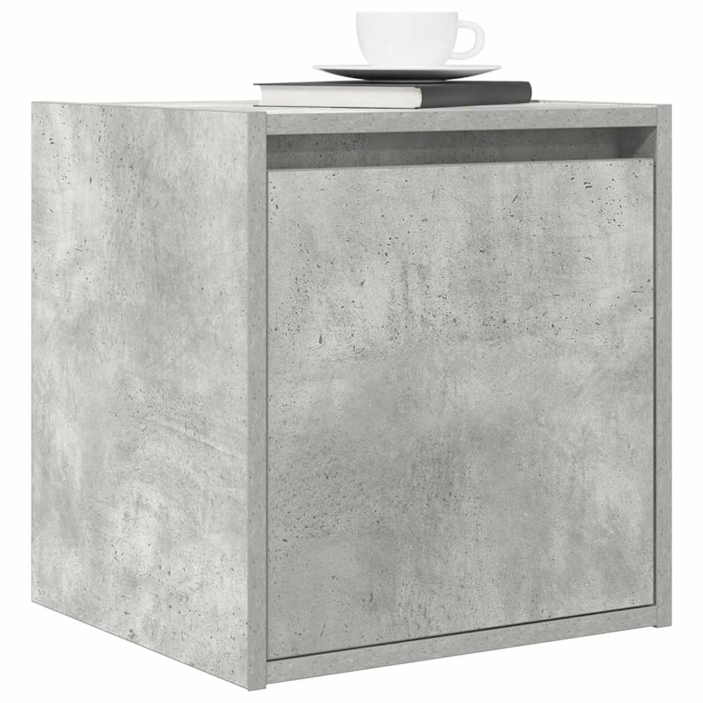 Mesas de cabeceira parede 2 pcs 38x34x40 cm cinza cimento