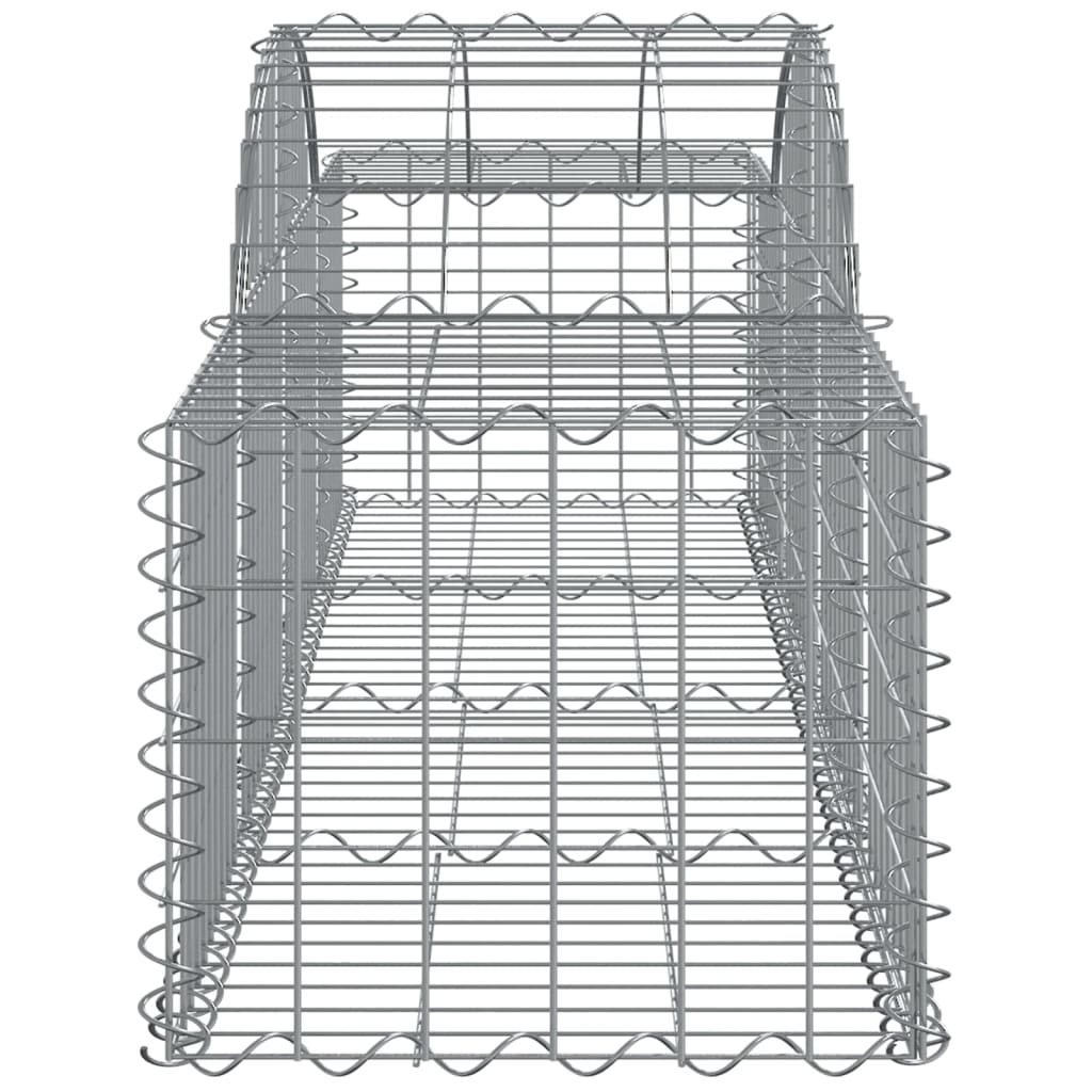 Cesto gabião arqueado 200x50x40/60 cm ferro galvanizado
