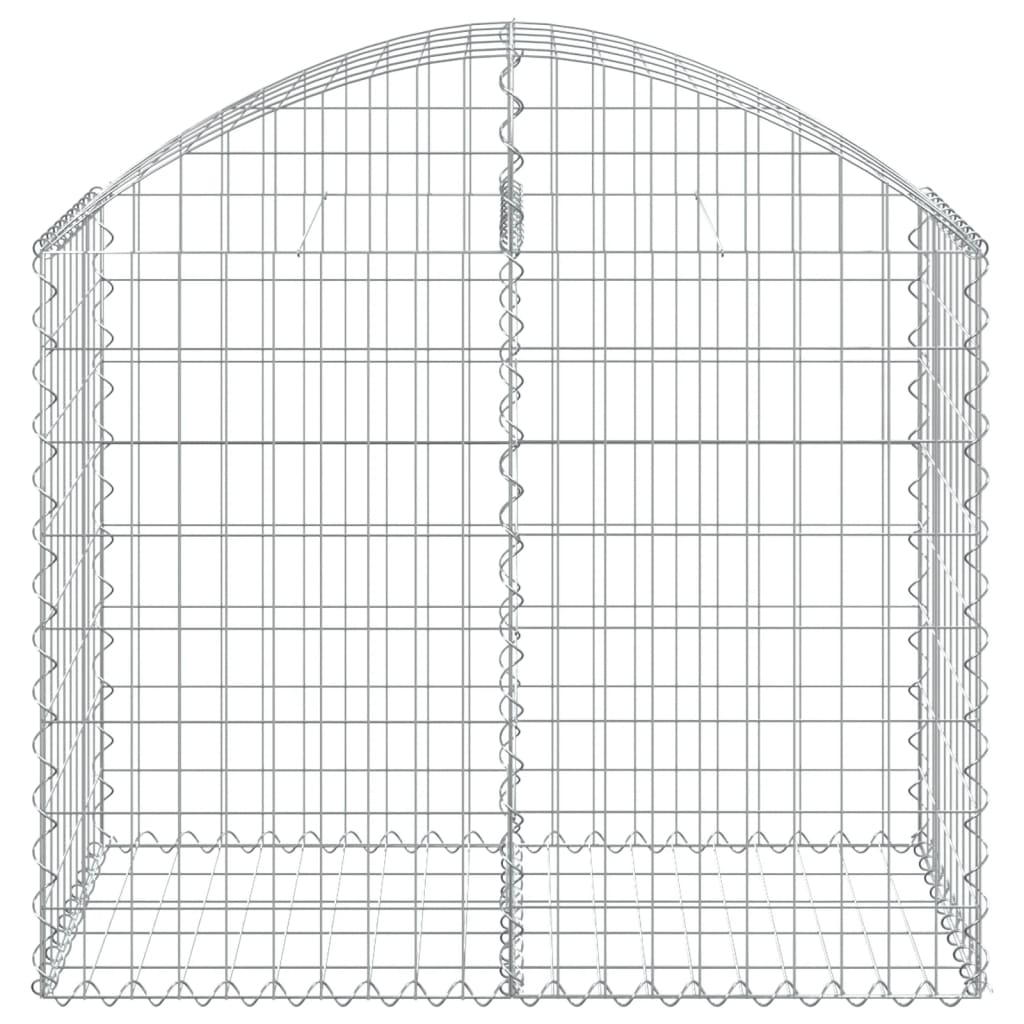 Cesto gabião arqueado 100x50x80/100 cm ferro galvanizado