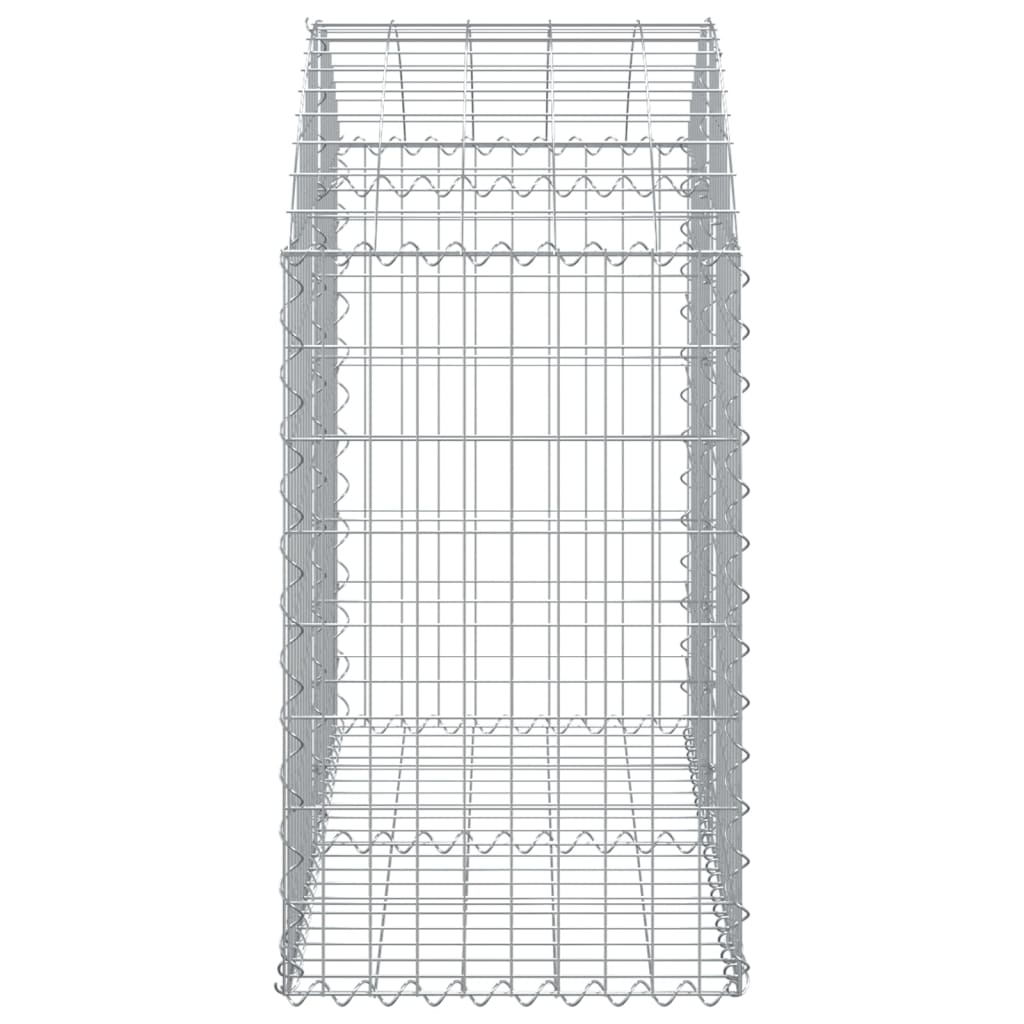Cesto gabião arqueado 100x50x80/100 cm ferro galvanizado