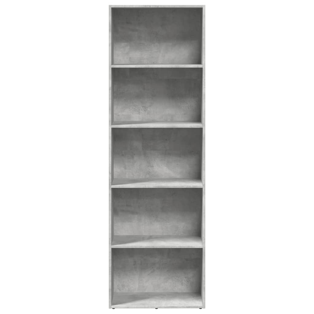 Estante 60x30x189 cm derivados de madeira cinzento cimento