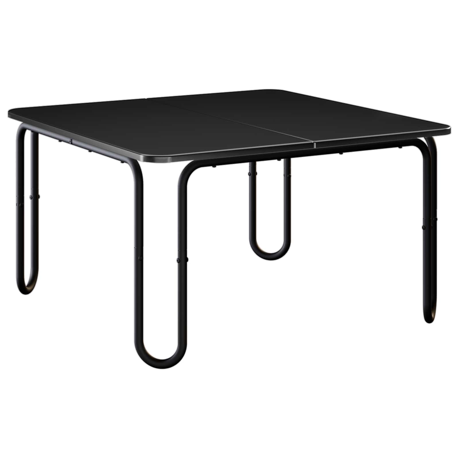 Mesa de centro preto 100 x 100 x 45 cm derivados de madeira