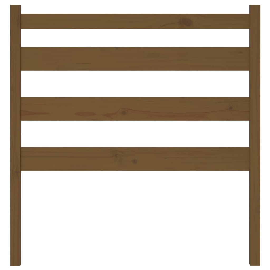 Cabeceira de cama 96x4x100 cm pinho maciço castanho mel