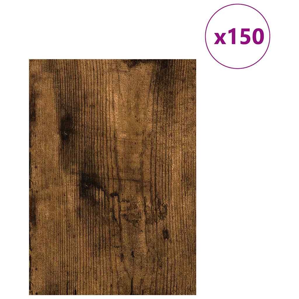 Painéis de decoração 150 unid. carvalho defumado
