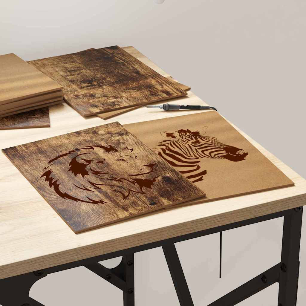Painéis de decoração 150 unid. carvalho defumado