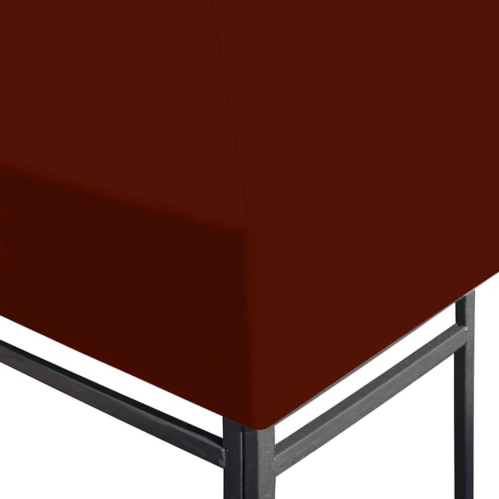 Cobertura de gazebo 310 g/m² 3x4 m terracota