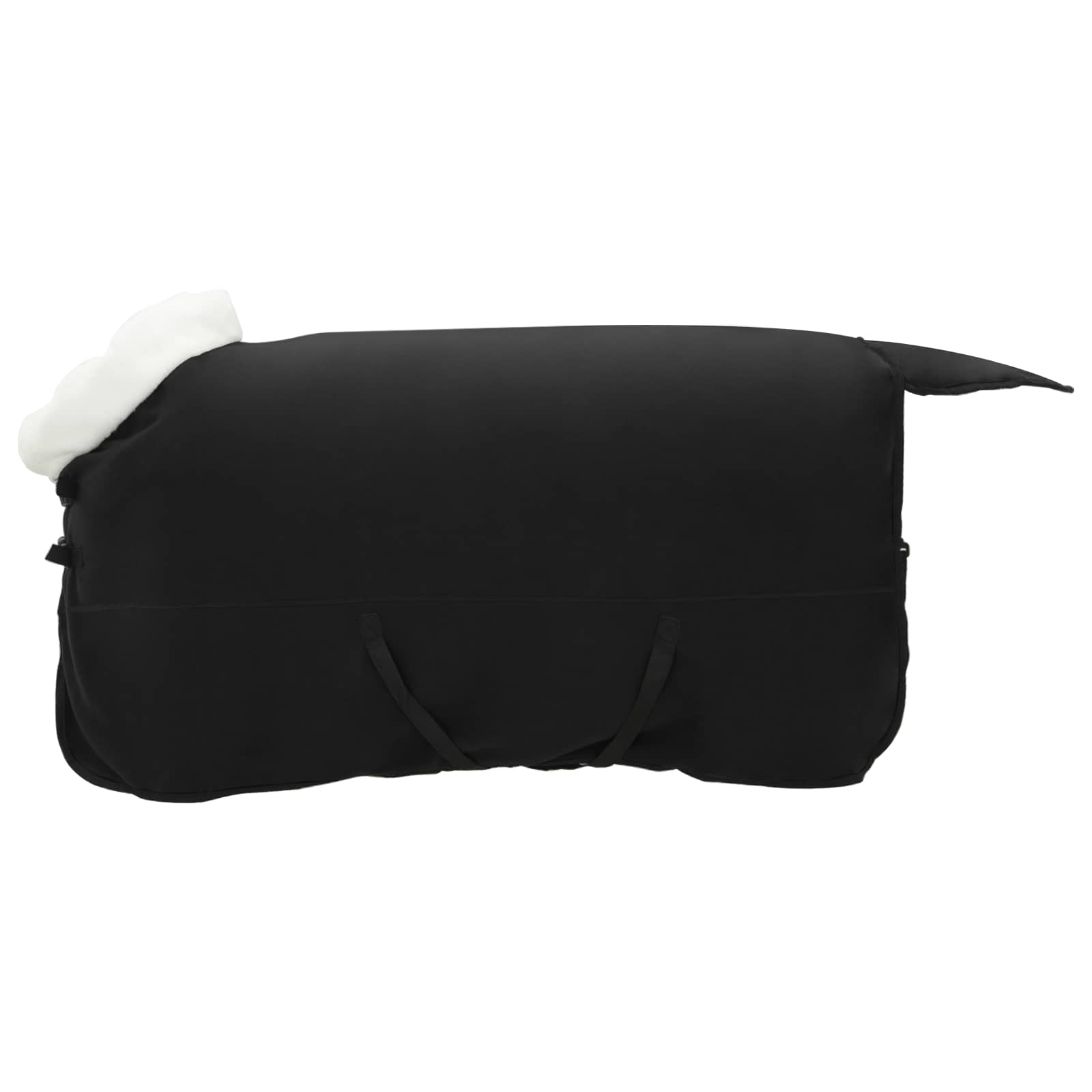 Cobertor de cavalo preto 125 cm fleece polar