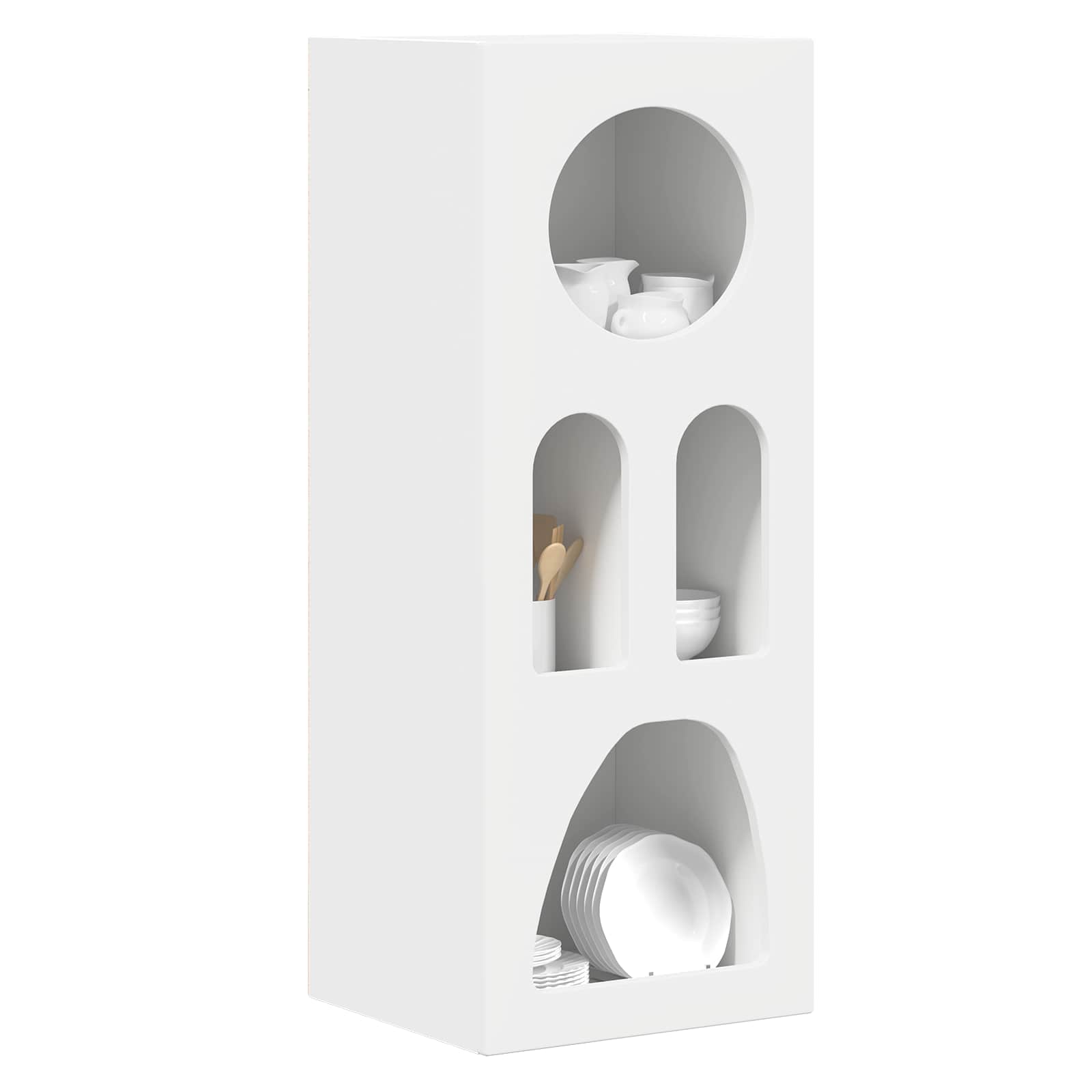 Buffet elst branco 40 x 35 x 100,5 cm derivados de madeira