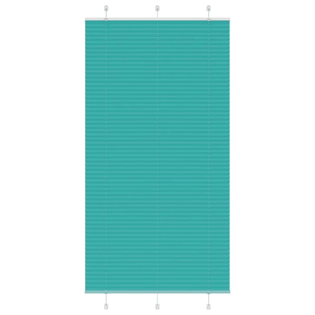Gasolina verde plissada cega 105x200 cm largura tecido 104,4cm