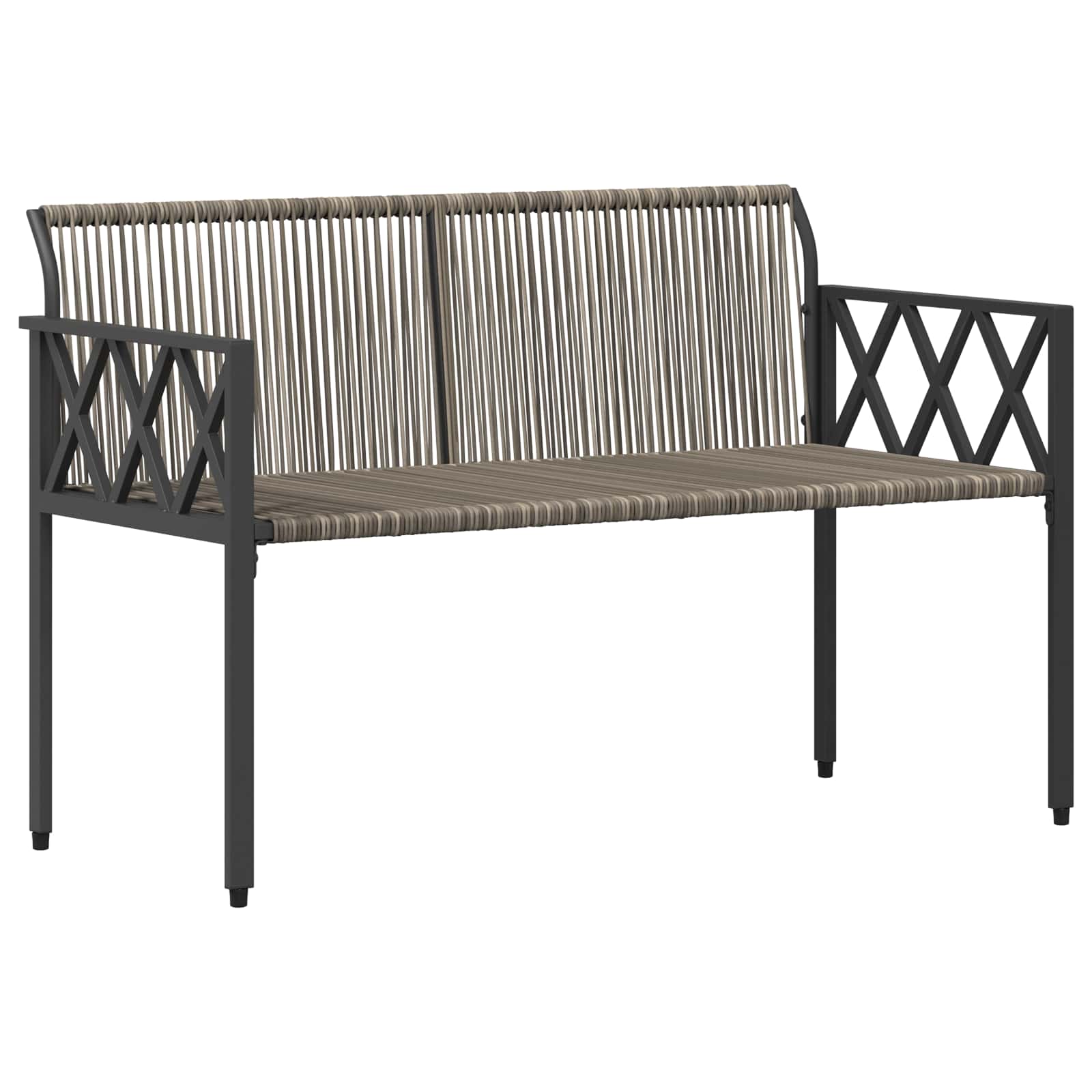 Bancos de exterior 2 -seater 116 x 56 x 75 cm vime PE