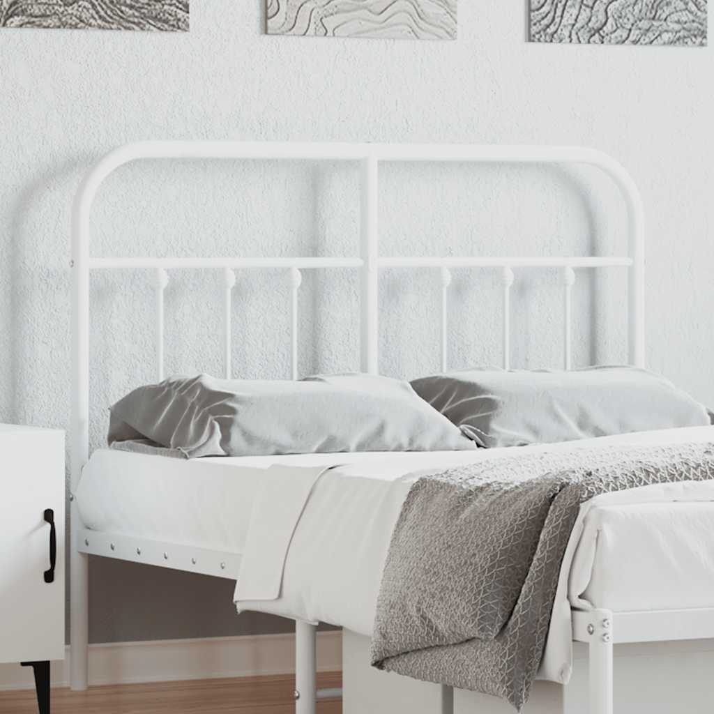 Cabeceira de substituição 120 cm metal branco
