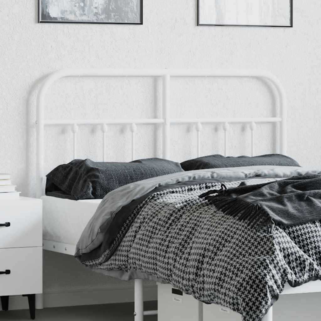 Cabeceira de substituição 120 cm metal branco