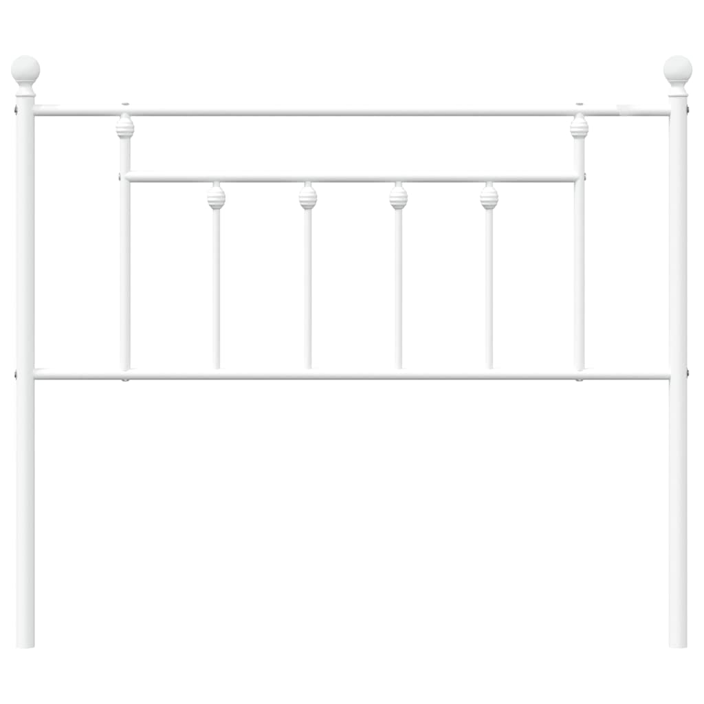 Cabeceira de substituição 100 cm metal branco