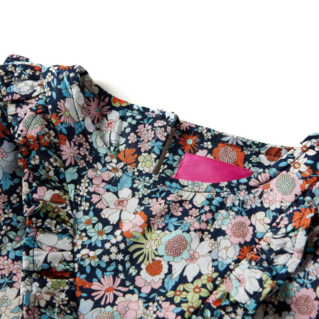 Camisola manga comprida para criança azul-escuro 128