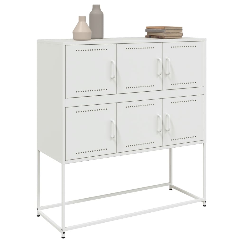Aparador 100,5x39x107 cm aço branco