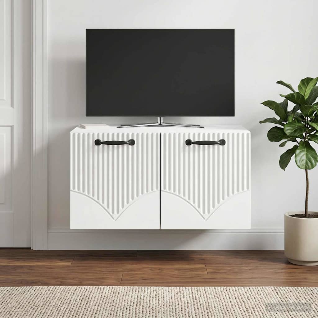 Gabinete de TV de parede branco 59,5 x 41 x 30 cm