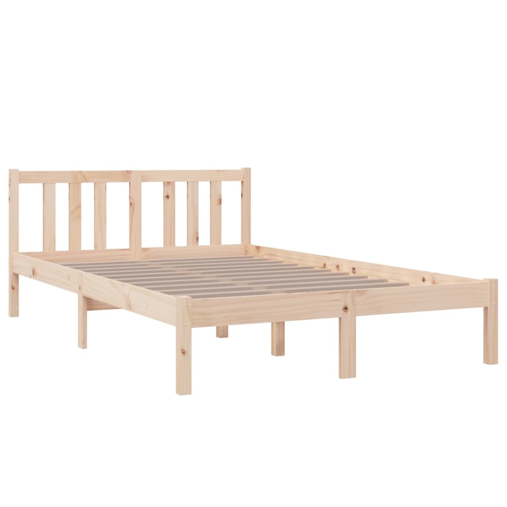 Estrutura de cama sem colchão 120x200 cm madeira maciça
