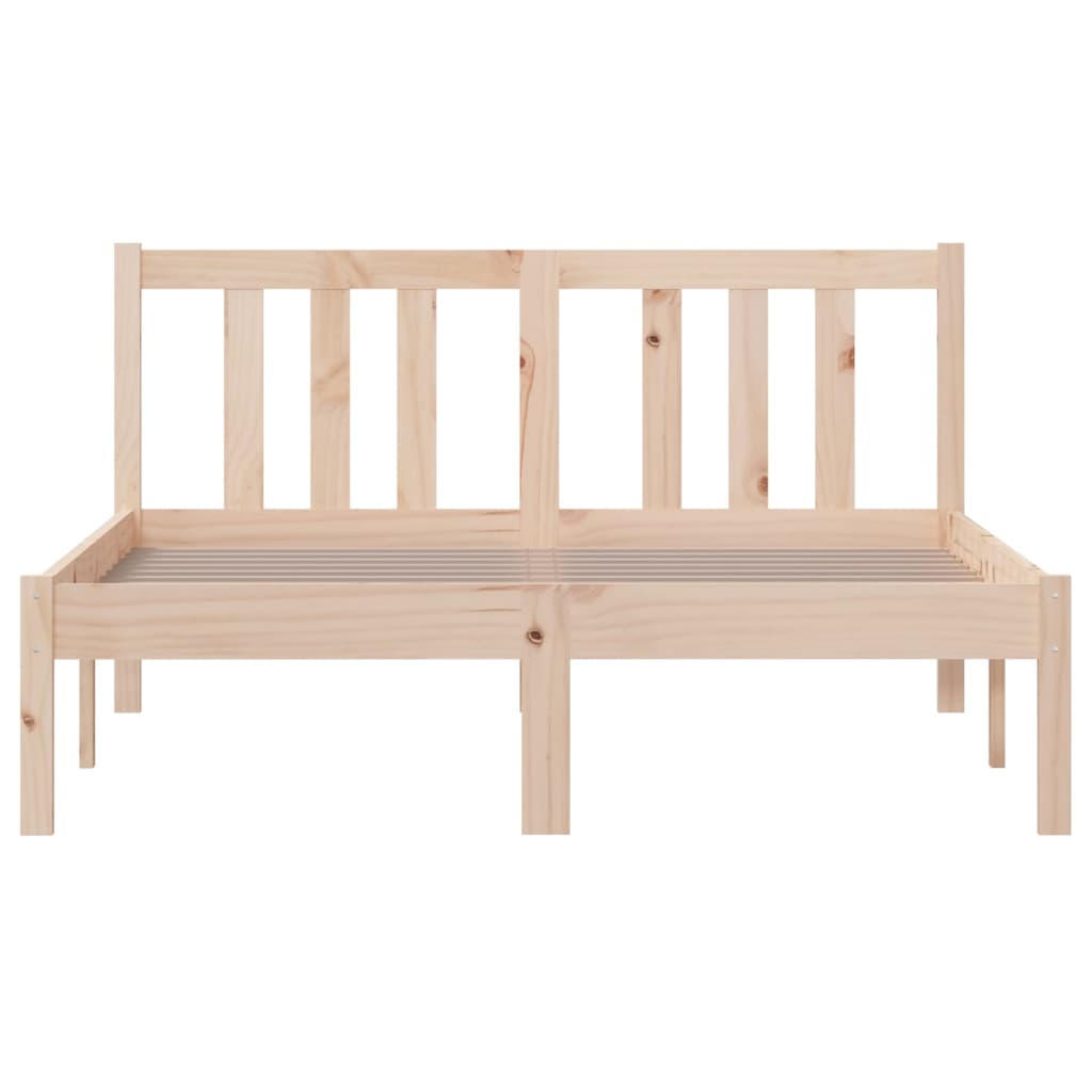 Estrutura de cama sem colchão 120x200 cm madeira maciça
