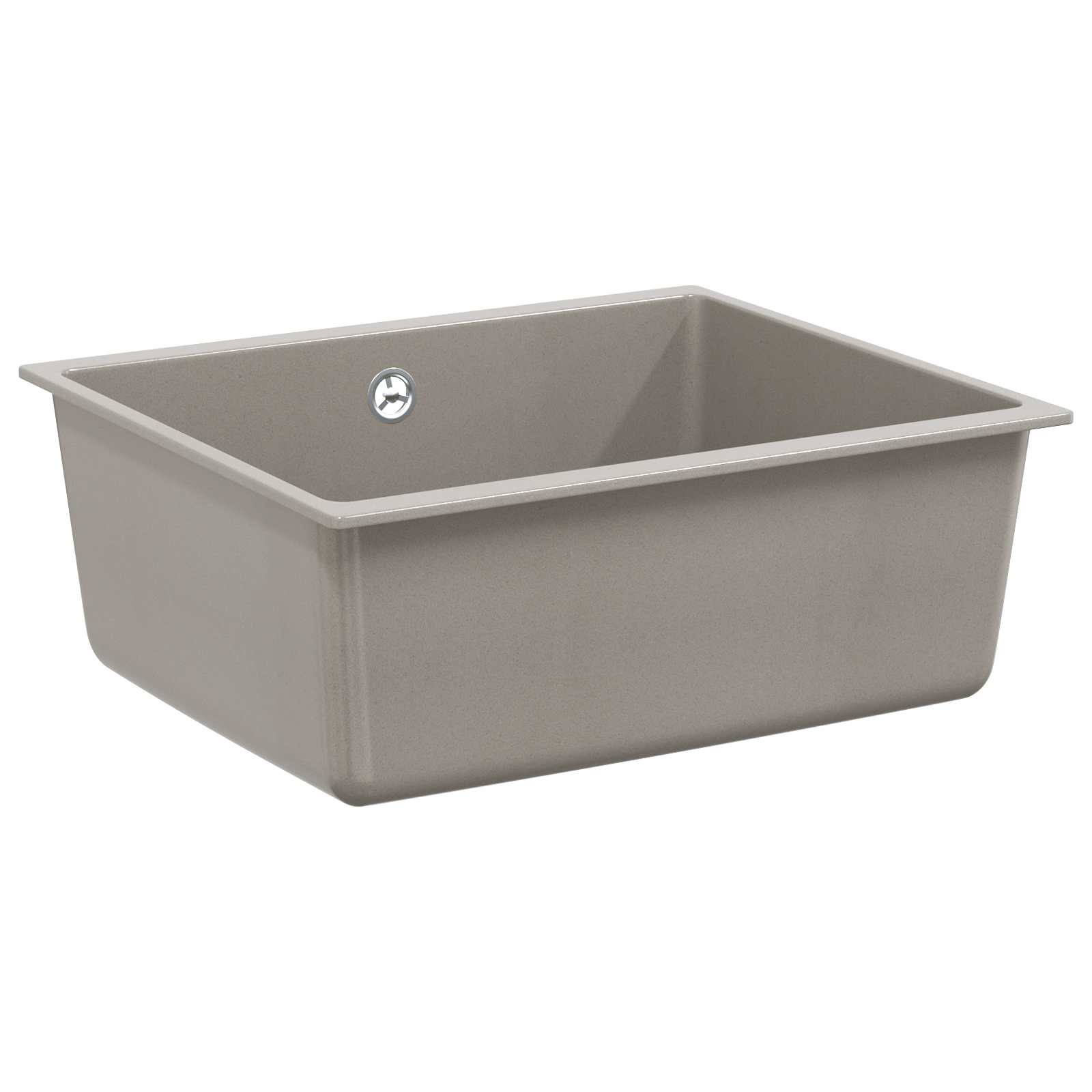 Pia cinzeto 530 x 460 mm 80% quartzo e 20% resina