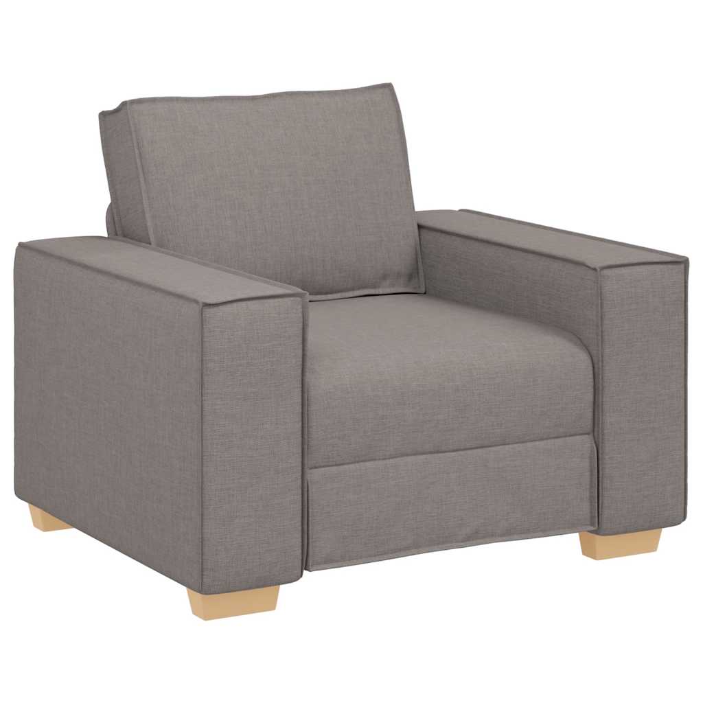 Sofá-cadeira taupe 100x78x84 cm tecido