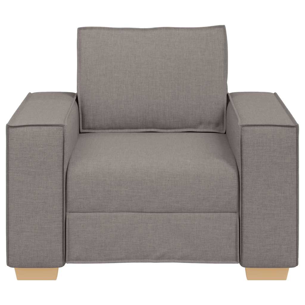 Sofá-cadeira taupe 100x78x84 cm tecido