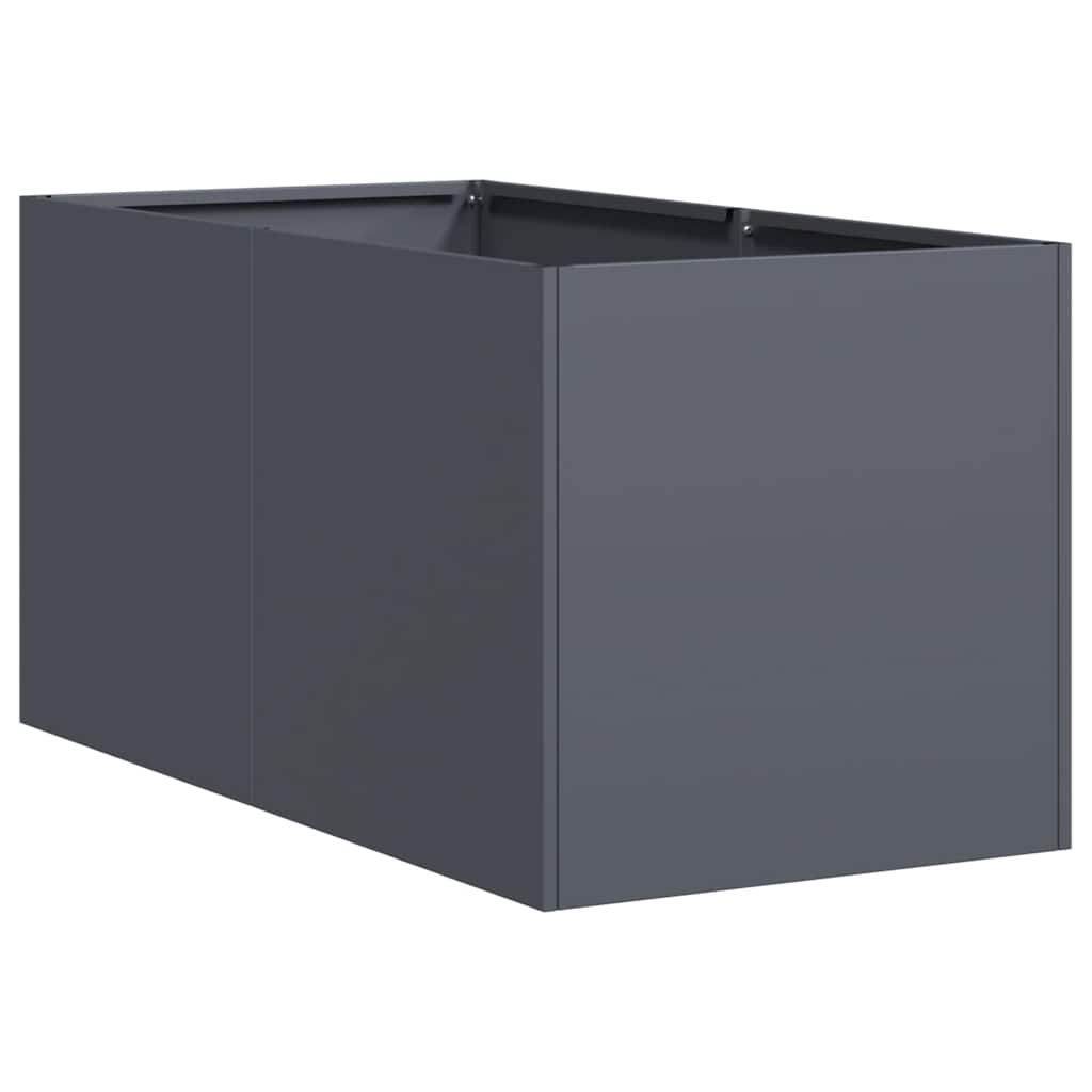 Vaso/floreira 40x80x40 cm aço laminado a frio antracite