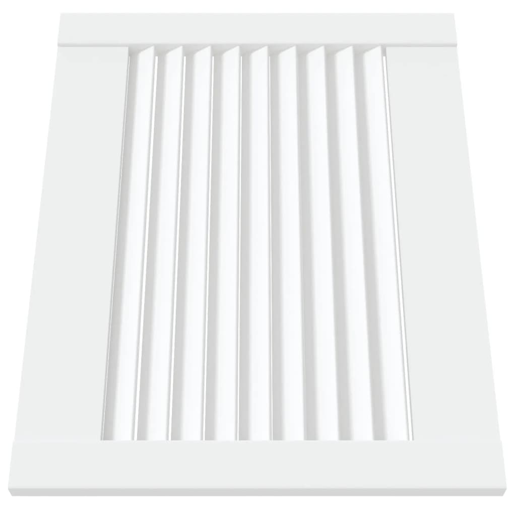 Portas de armário 4 pcs design de persiana pinho maciço branco