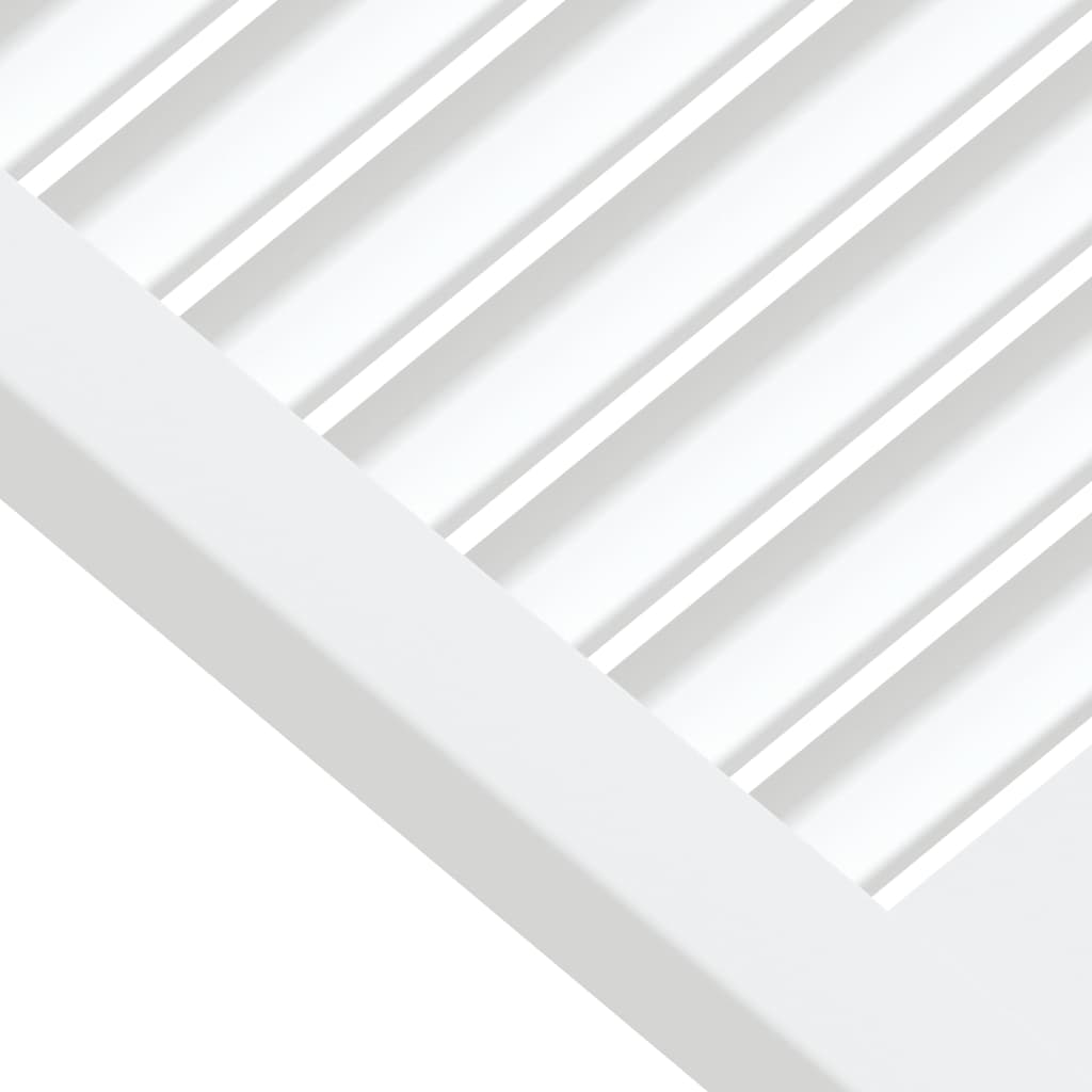 Portas de armário 4 pcs design de persiana pinho maciço branco