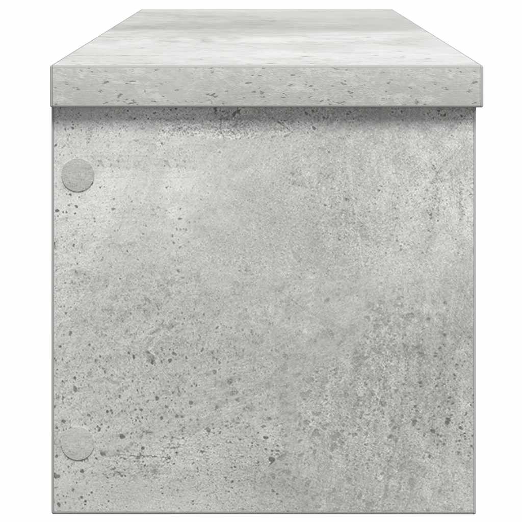 Rack de cozinha empilhável concreto cinza madeira engenheirada