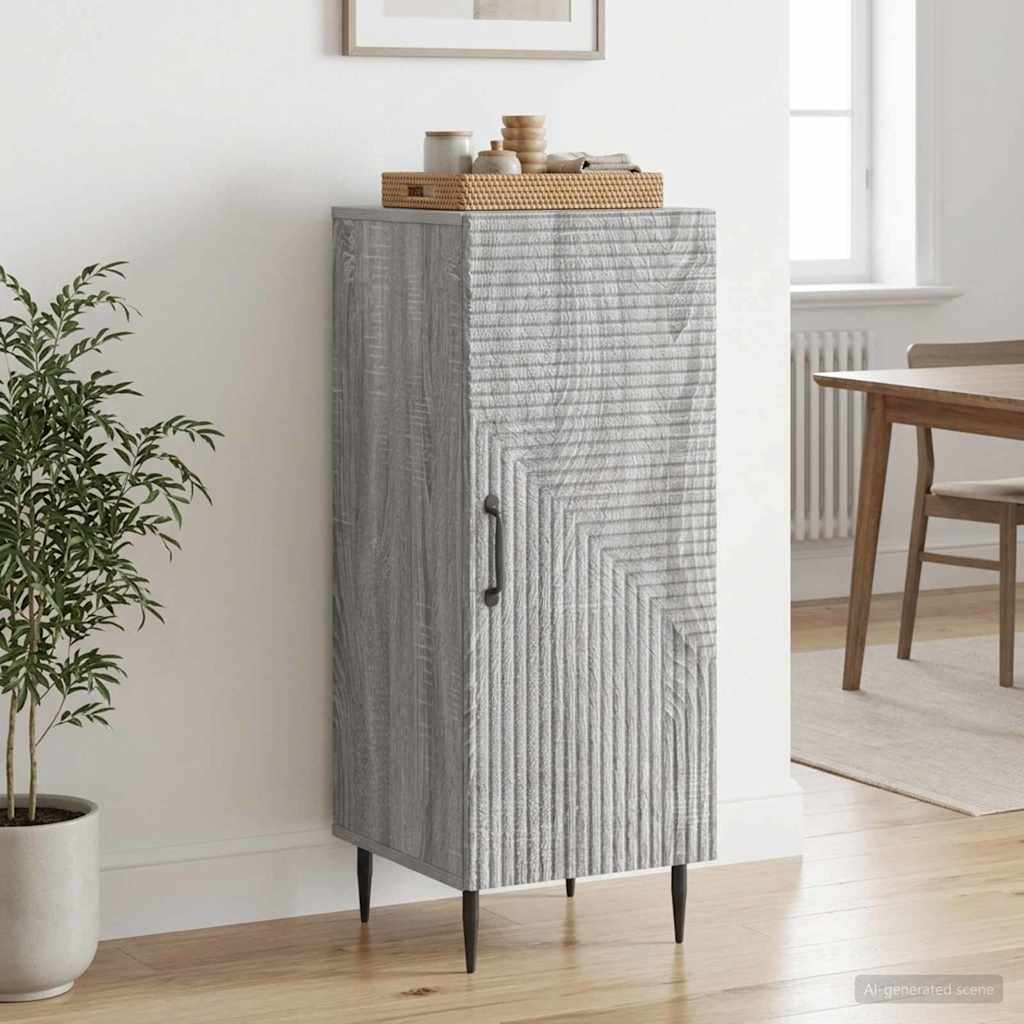 Buffet sonoma cinzento 33 x 34,5 x 89,5 cm derivados de madeira