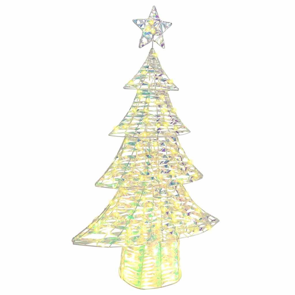 Árvore de natal com 160 leds branco quente 150 cm PET