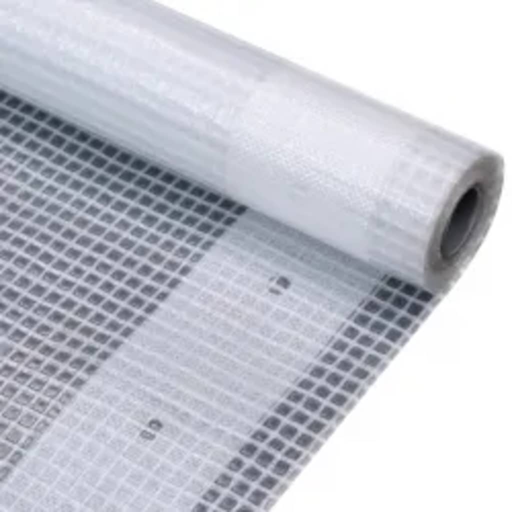 Lonas em tecido imitação de gaze 2 pcs 260 g/m² 4x4 m branco
