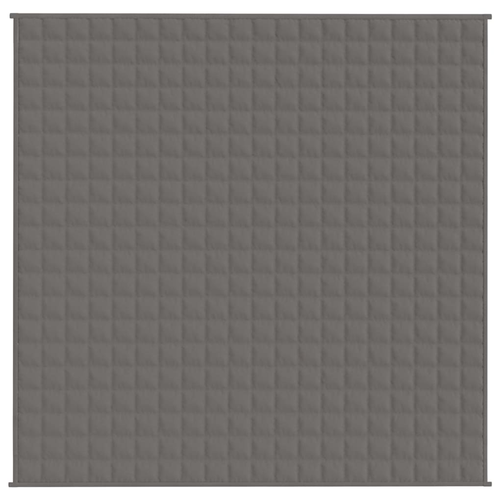 Manta pesada 13 kg 200x200 cm tecido cinza