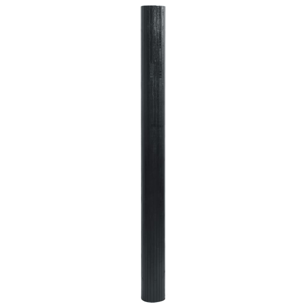 Tapete retangular 60x500 cm bambu preto