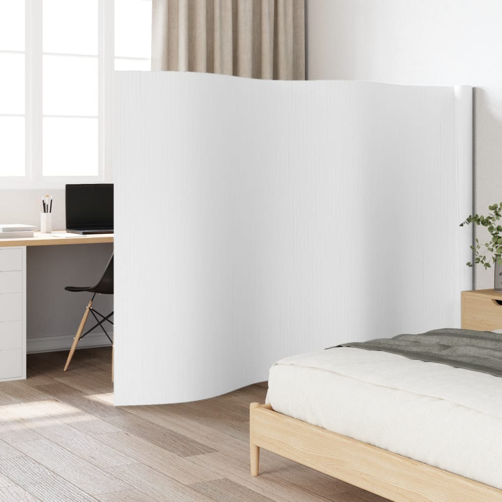Divisória largura 600 cm altura 165 cm bambu branco