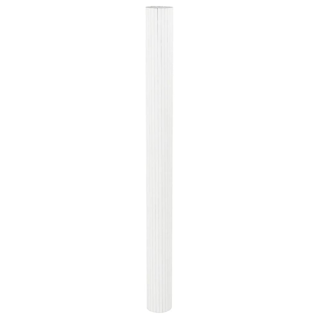 Divisória largura 600 cm altura 165 cm bambu branco