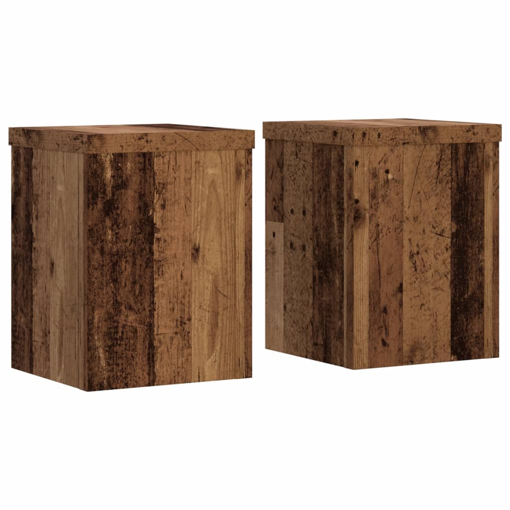 Suportes p/ plantas 2 pcs 15x15x20 cm derivados de madeira