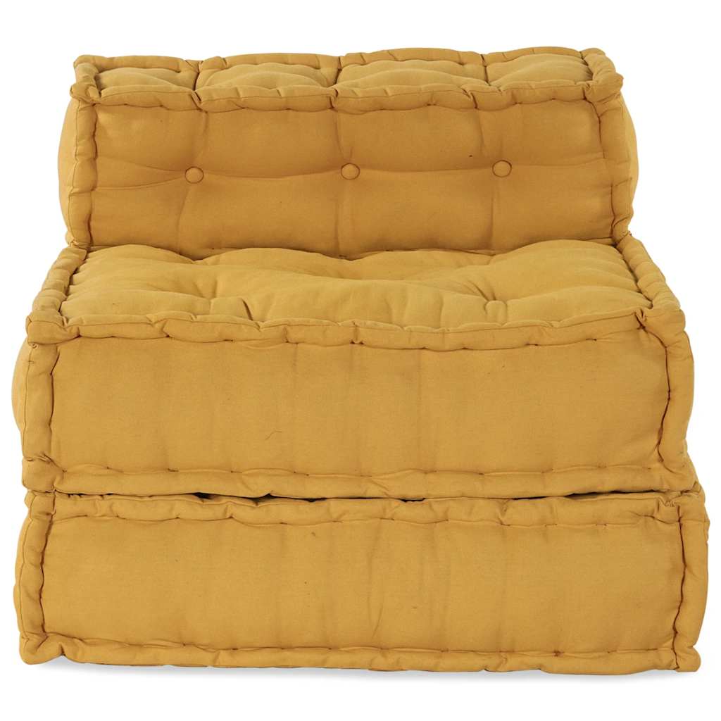 Sofá modular amarelo 70x70x54 em tecido