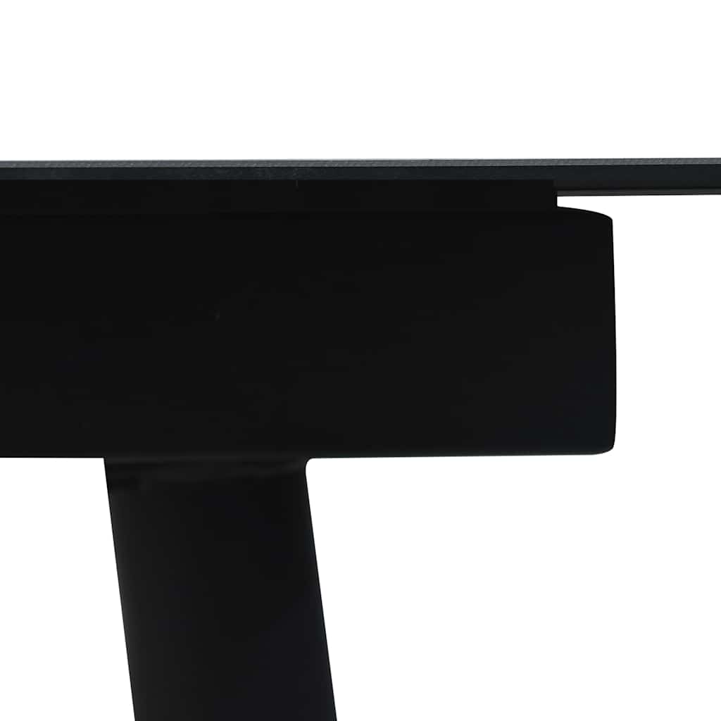 7 Pcs conjunto de jantar p/ jardim corda de algodão e aço preto