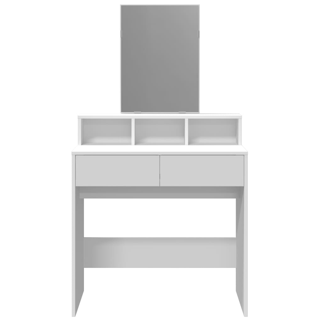 Toucador com espelho 80x41x144,5 cm branco